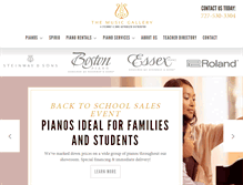 Tablet Screenshot of musicgalleryclearwater.com